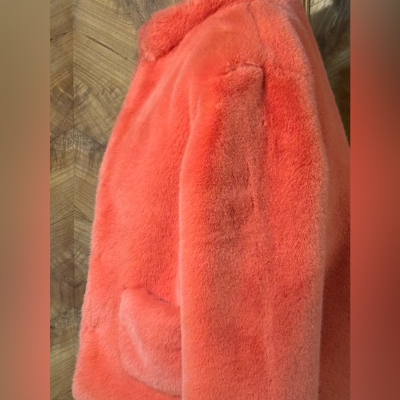 DRA Los Angeles NWT Mango Fur Jacket Anthropologie Size M - Picture 6 of 10